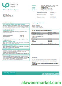 Utility Point utility business bill, SCR